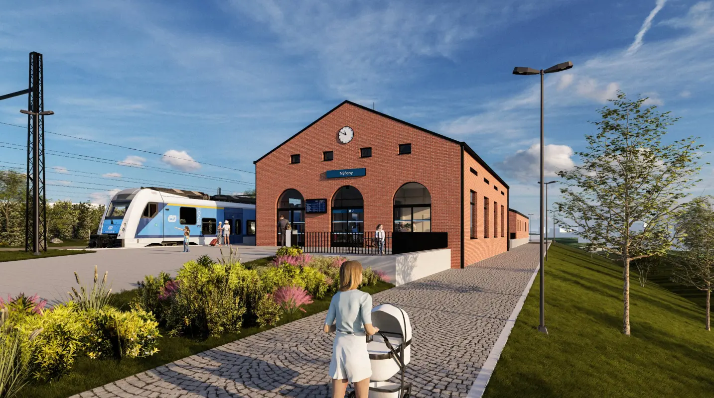 Nejen moderní nástupiště. V Nýřanech vyroste nová nádražní budova