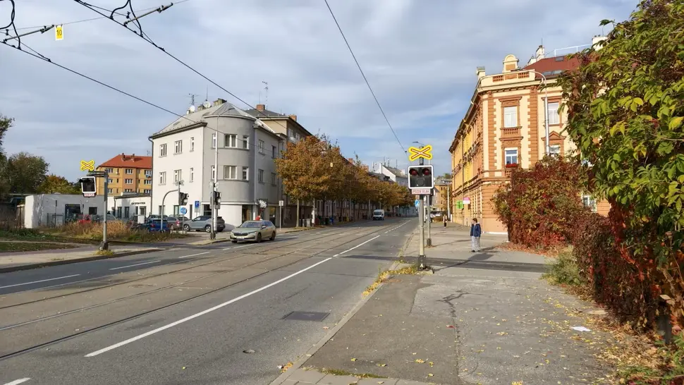 Přejezd ve Wolkerově ulici. Foto Pavel Snášel, zdroj město Olomouc