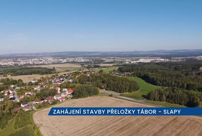 Začala stavba silnice mezi Táborem a Slapy, obchvat města uleví hned několika čtvrtím